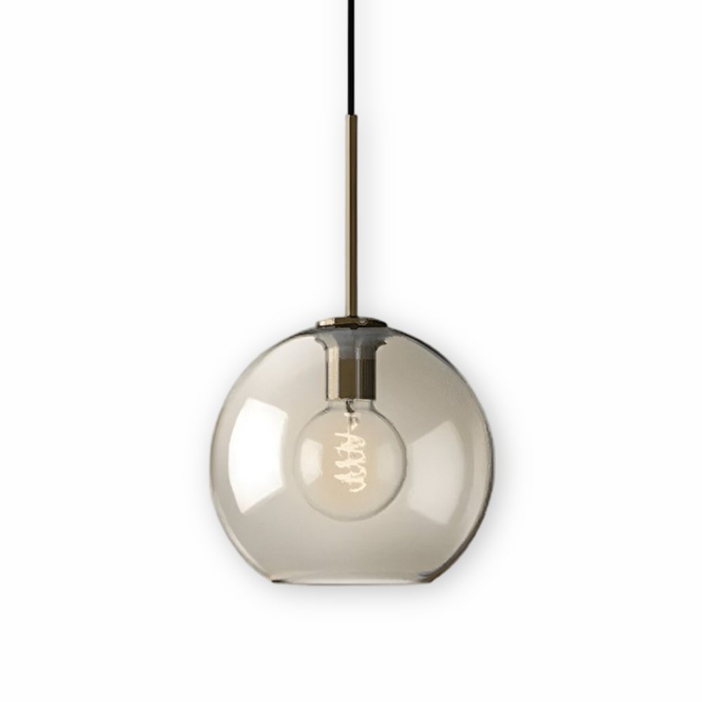 Clairon – Pendellampa i Klart Glas med Industriell Loftdesign