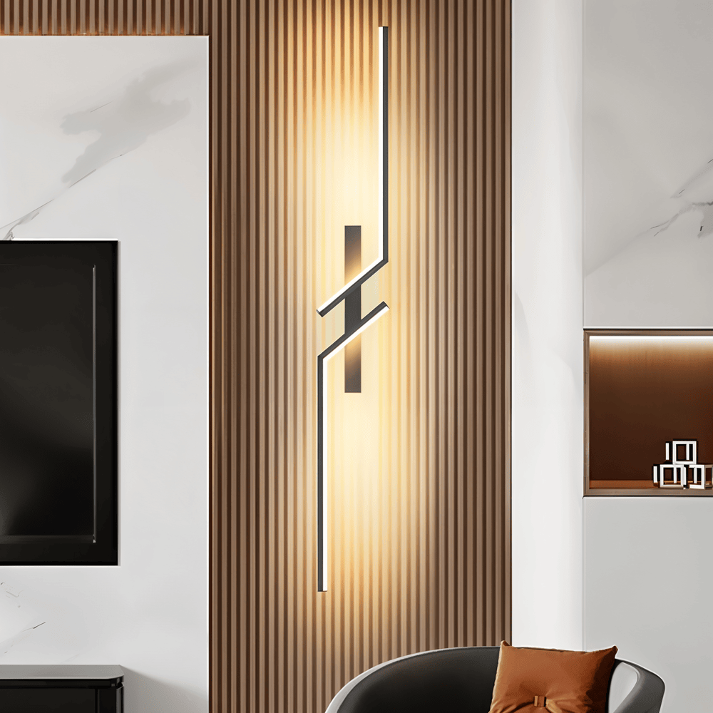 LumaStrip – Minimalistisk LED Vägglampa i Modern Stripdesign