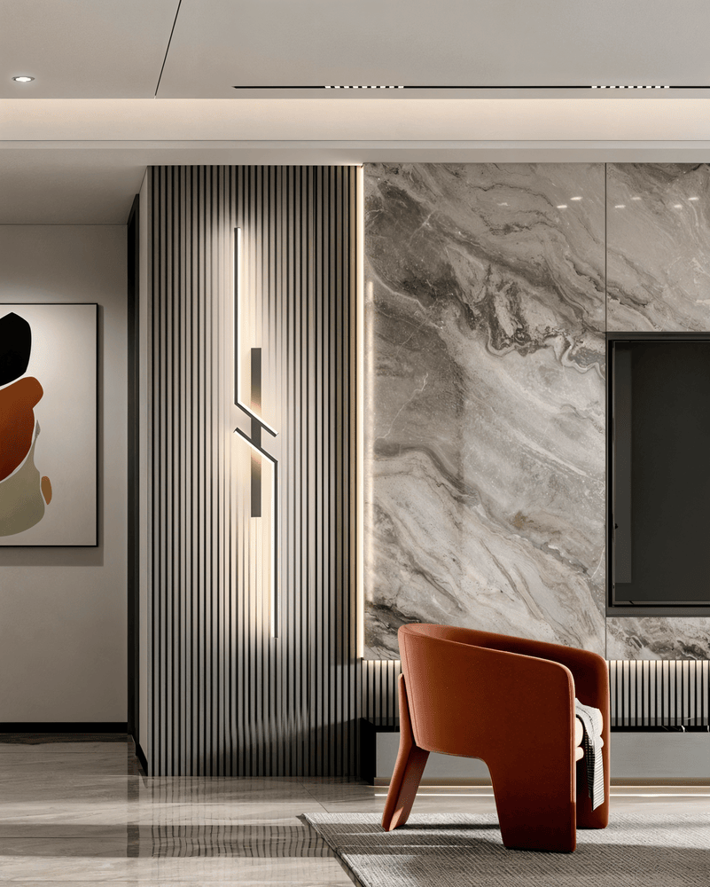 LumaStrip – Minimalistisk LED Vägglampa i Modern Stripdesign