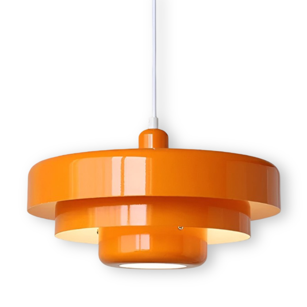 AmberGlow – Orange Vintage Taklampa i Skandinavisk Design
