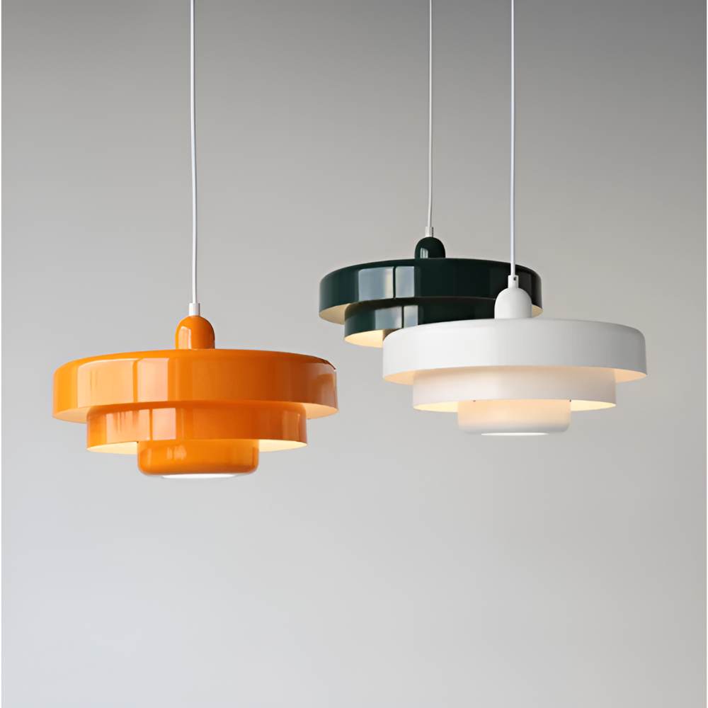 AmberGlow – Orange Vintage Taklampa i Skandinavisk Design