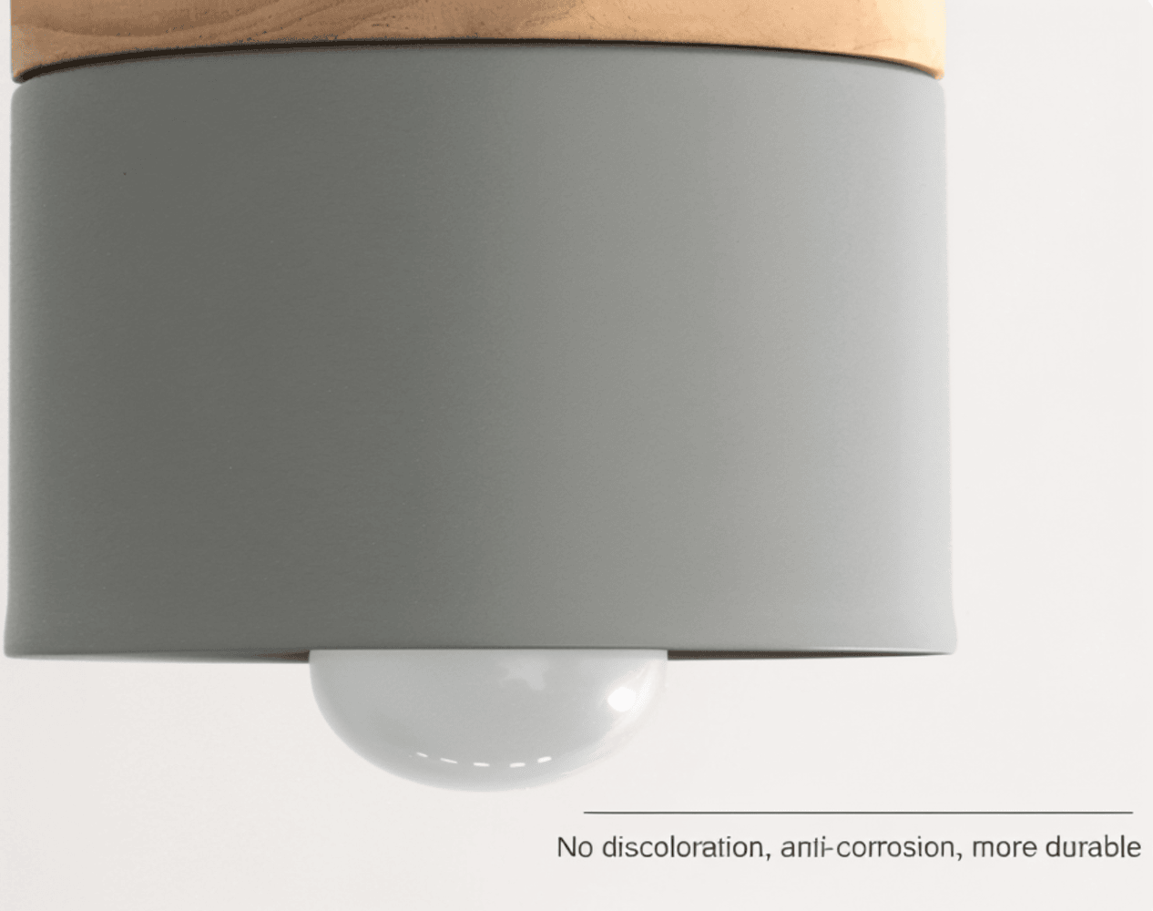 Cylinder Chic – Pendellampa i Metall och Varmt Trä