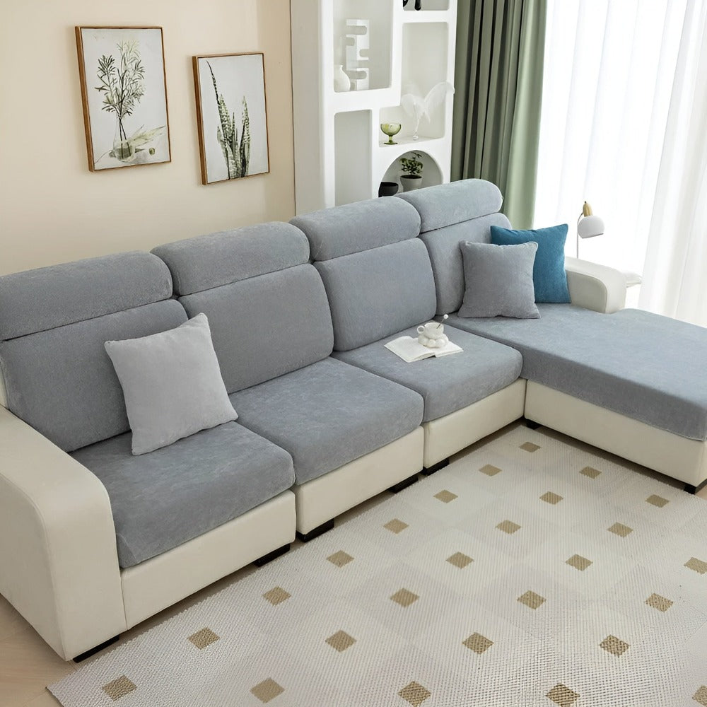 VelvetGuard SofaShield – 360° Skyddande Stretchöverdrag för Soffor