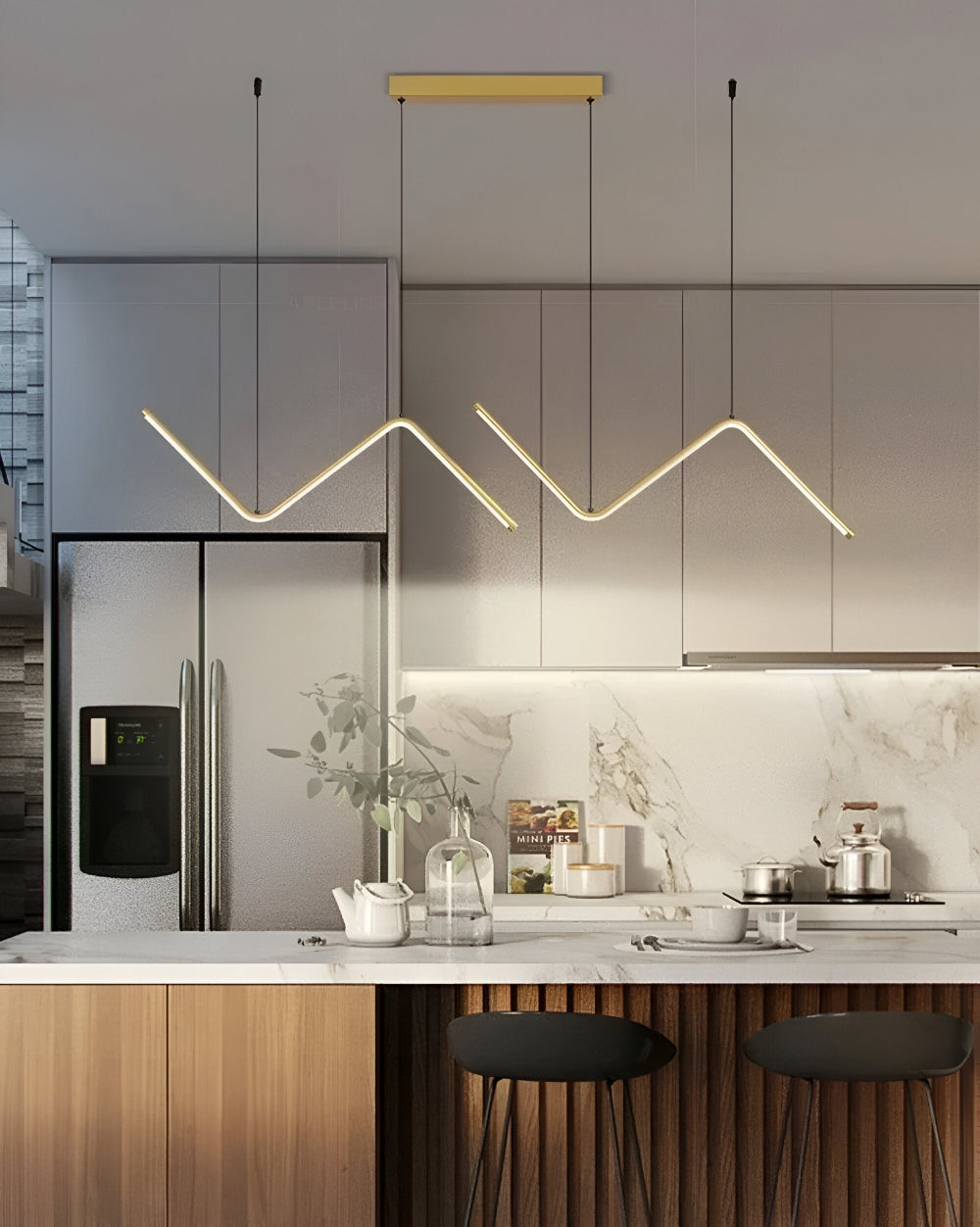 TriLume – Lyxig Triangulär LED Pendellampa med Modern Design