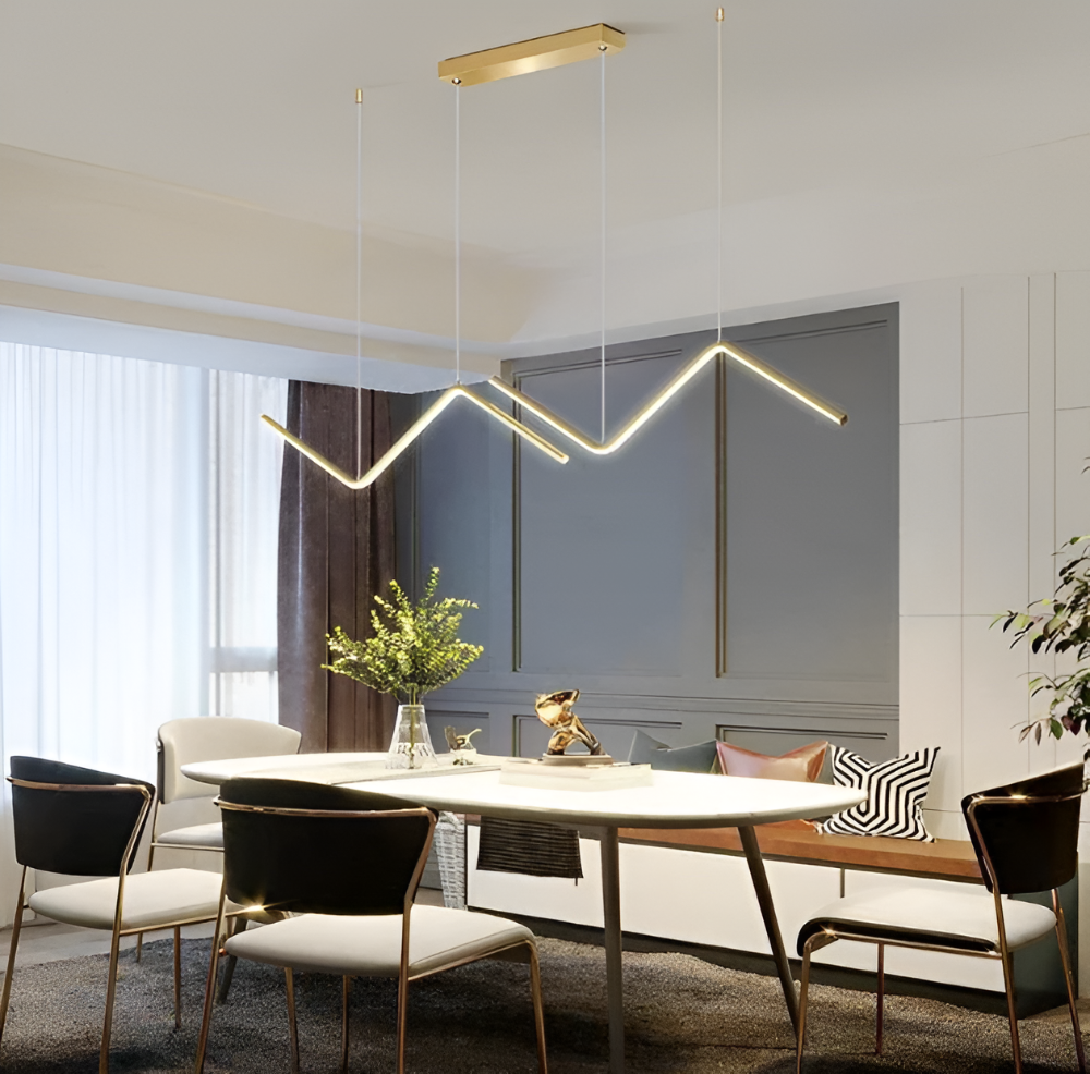 TriLume – Lyxig Triangulär LED Pendellampa med Modern Design
