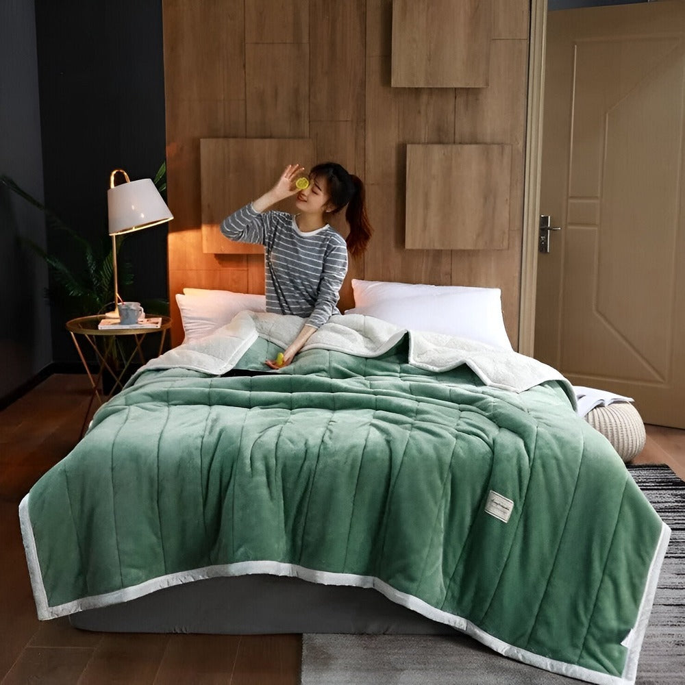 SherpaDream – Lyxig Supermjuk Värmefilt i Sherpa-Fleece