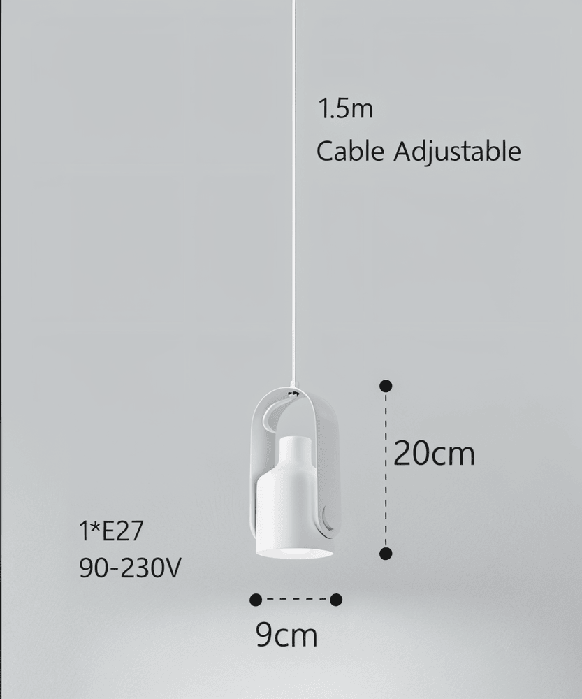 NordBeam – Justerbar Metallpendel med Trädetalj