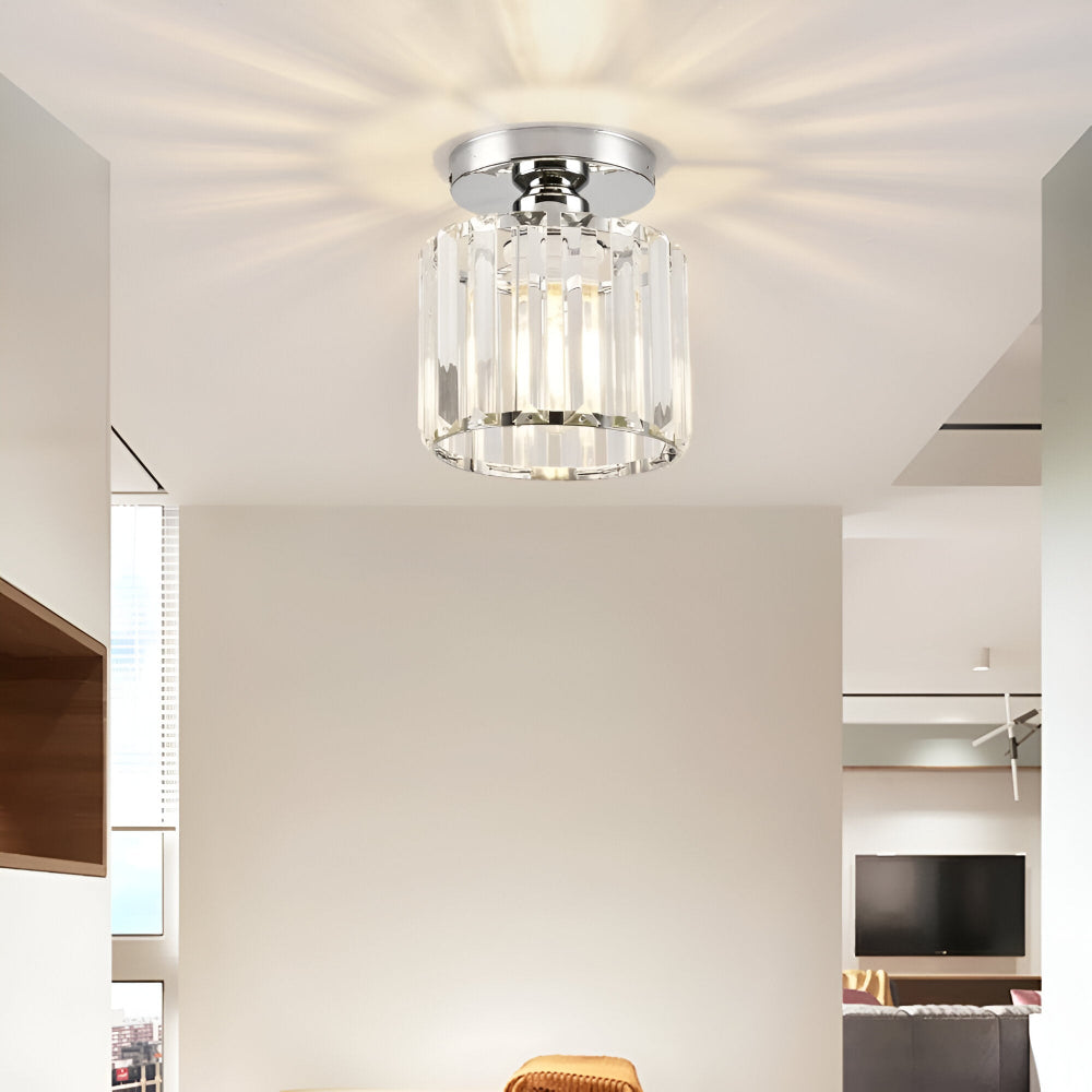 LumiCorr – Modern Minimalistisk Taklampa med Kristalldetaljer