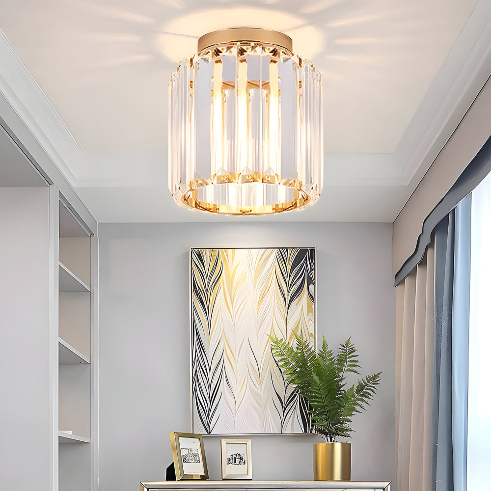 LumiCorr – Modern Minimalistisk Taklampa med Kristalldetaljer