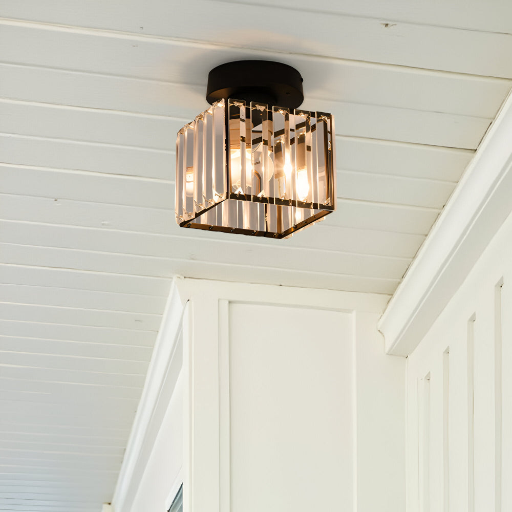 LumiCorr – Modern Minimalistisk Taklampa med Kristalldetaljer