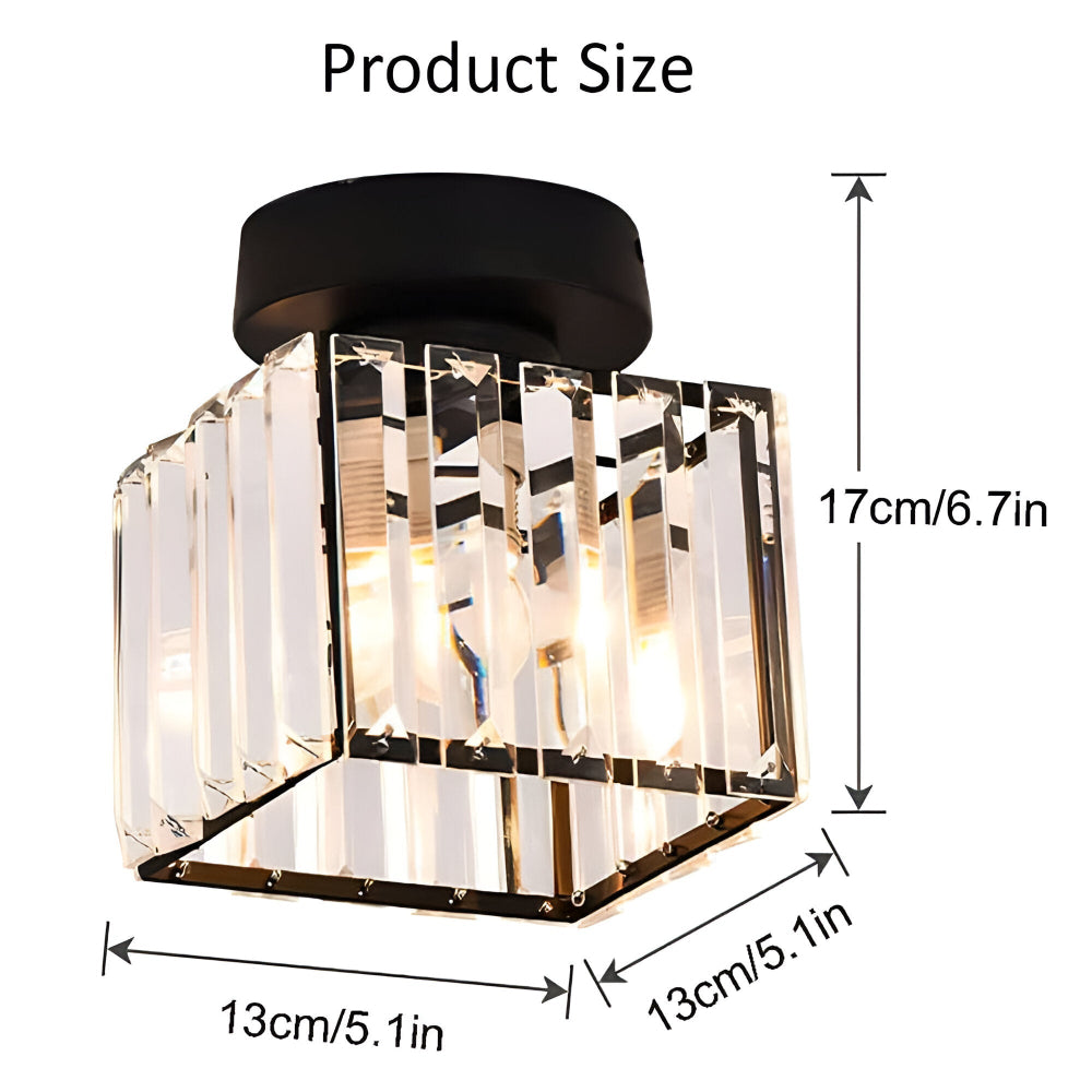 LumiCorr – Modern Minimalistisk Taklampa med Kristalldetaljer