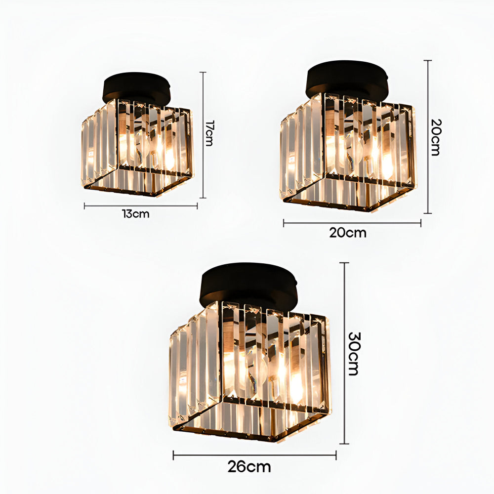 LumiCorr – Modern Minimalistisk Taklampa med Kristalldetaljer