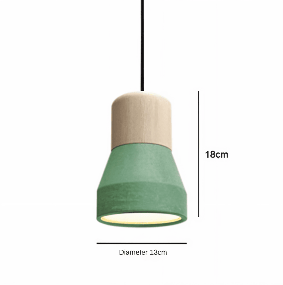 MixTint – Taklampa i Betong med Vackra Träinslag