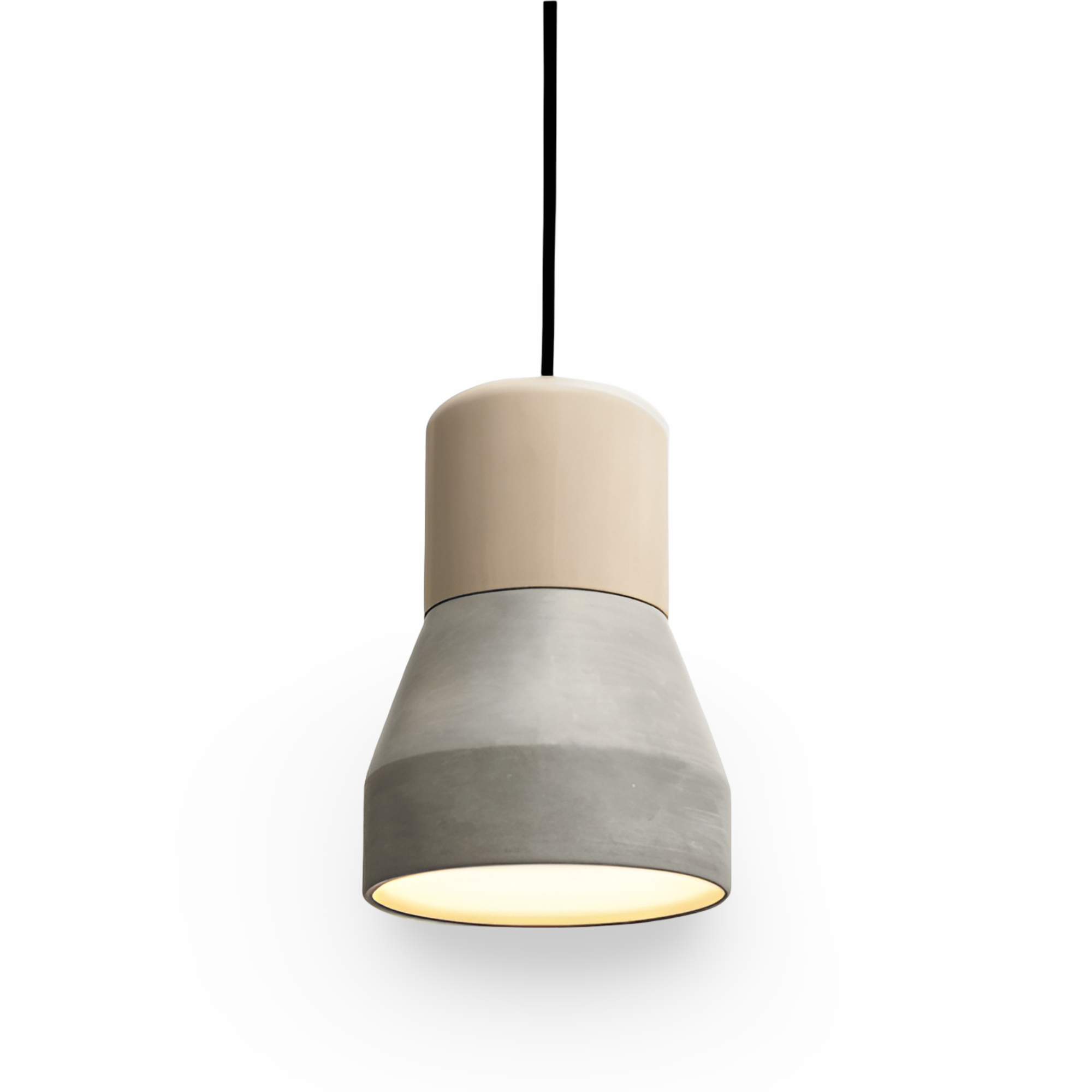 MixTint – Taklampa i Betong med Vackra Träinslag