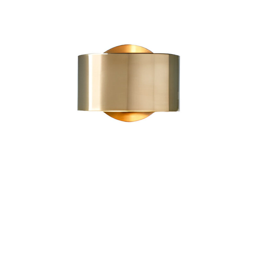 Aureo – Nutida Guld Trommellampa | Minimalistisk Vägglampa med Modern Design