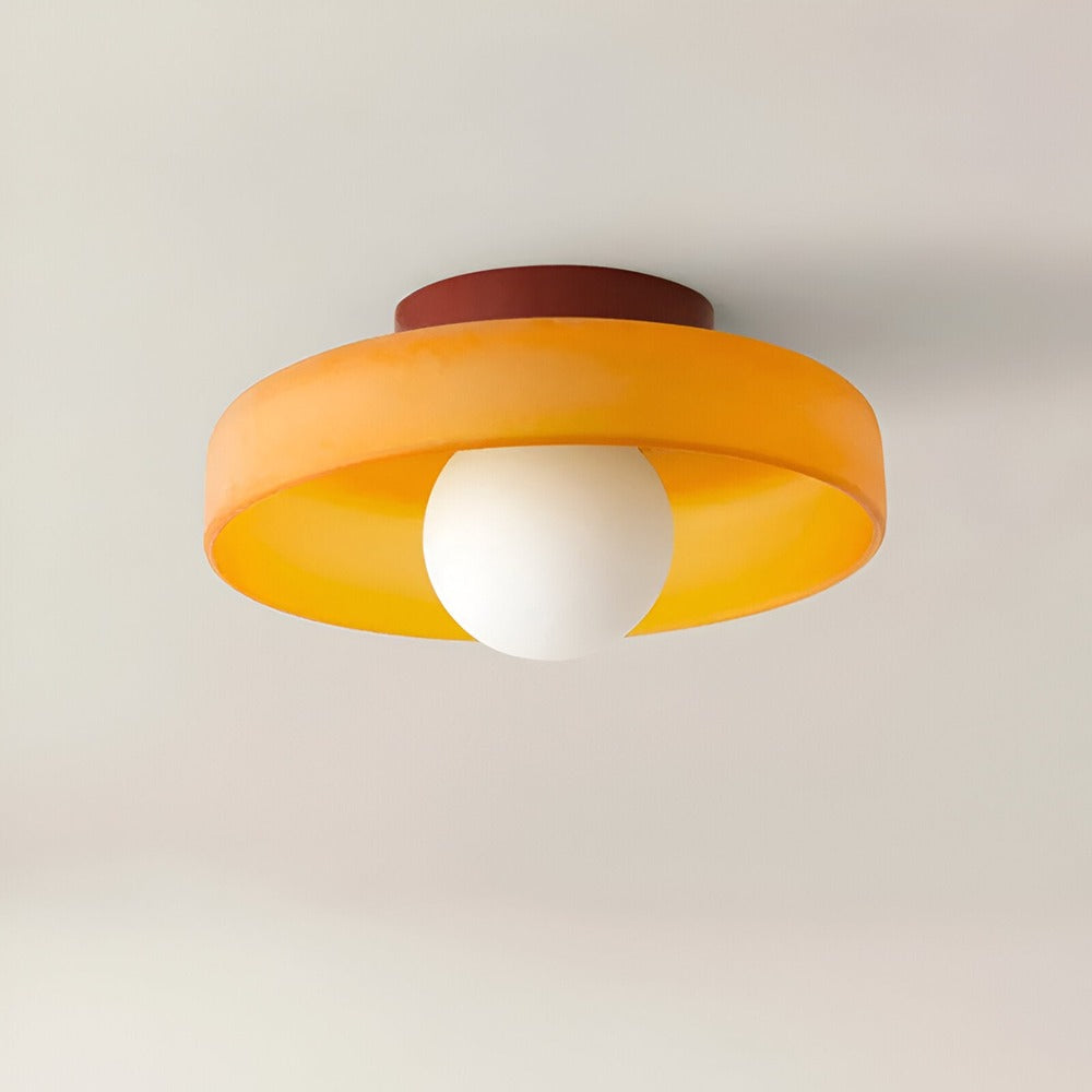 Soléra Glow – Nordisk Glas-Taklampa i Orange Design