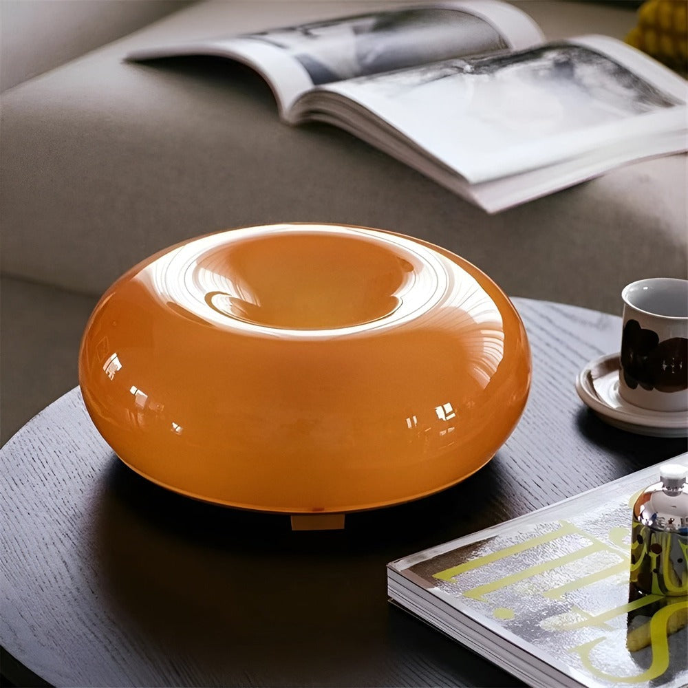 LumoLoop – Nordisk Glaslampa i Donutdesign för Vägg & Bord