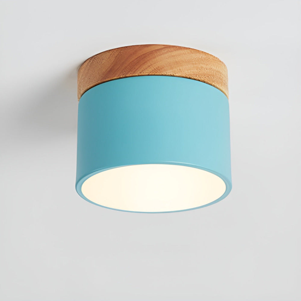 PastelGlow – Färgglad Cylinder Taklampa med Retro Minimalism