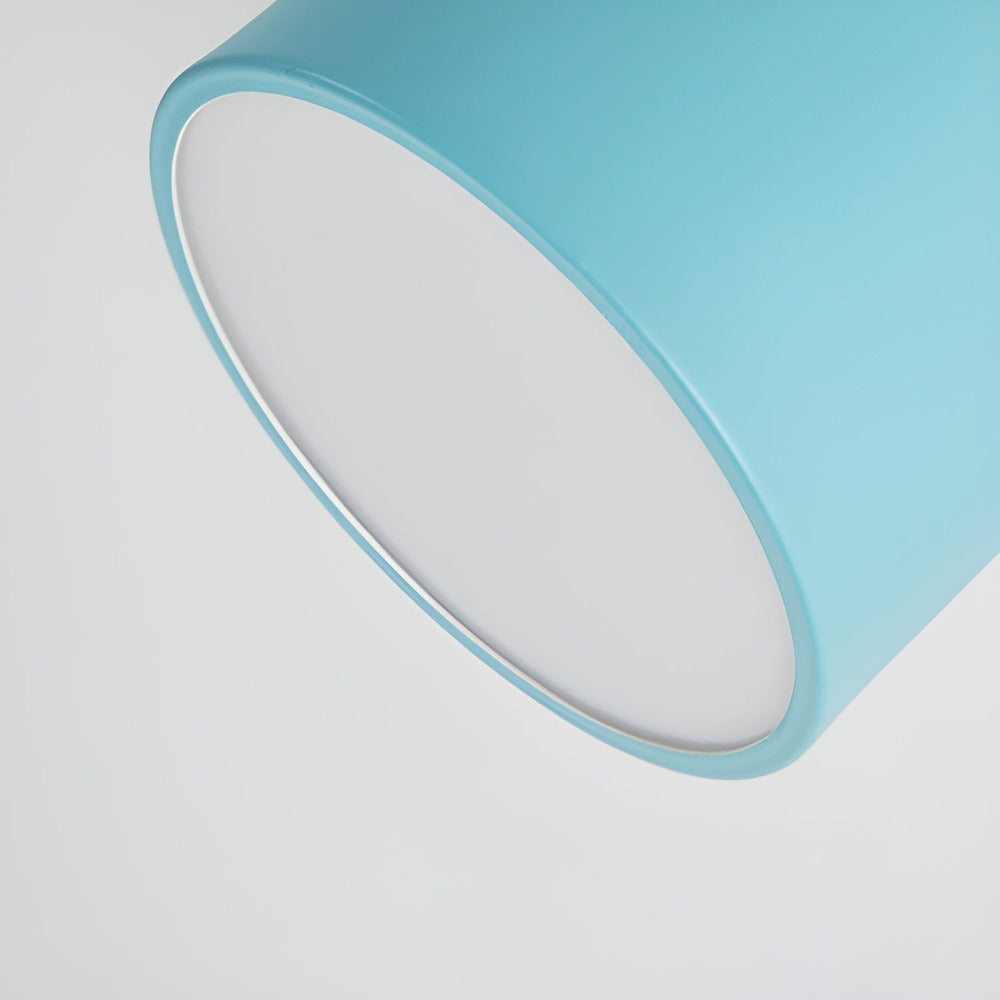 PastelGlow – Färgglad Cylinder Taklampa med Retro Minimalism