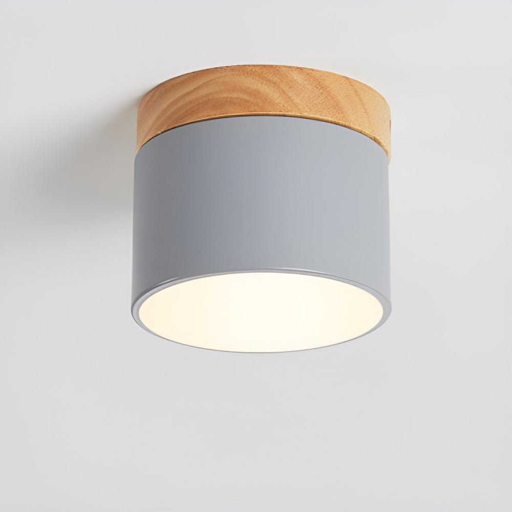PastelGlow – Färgglad Cylinder Taklampa med Retro Minimalism