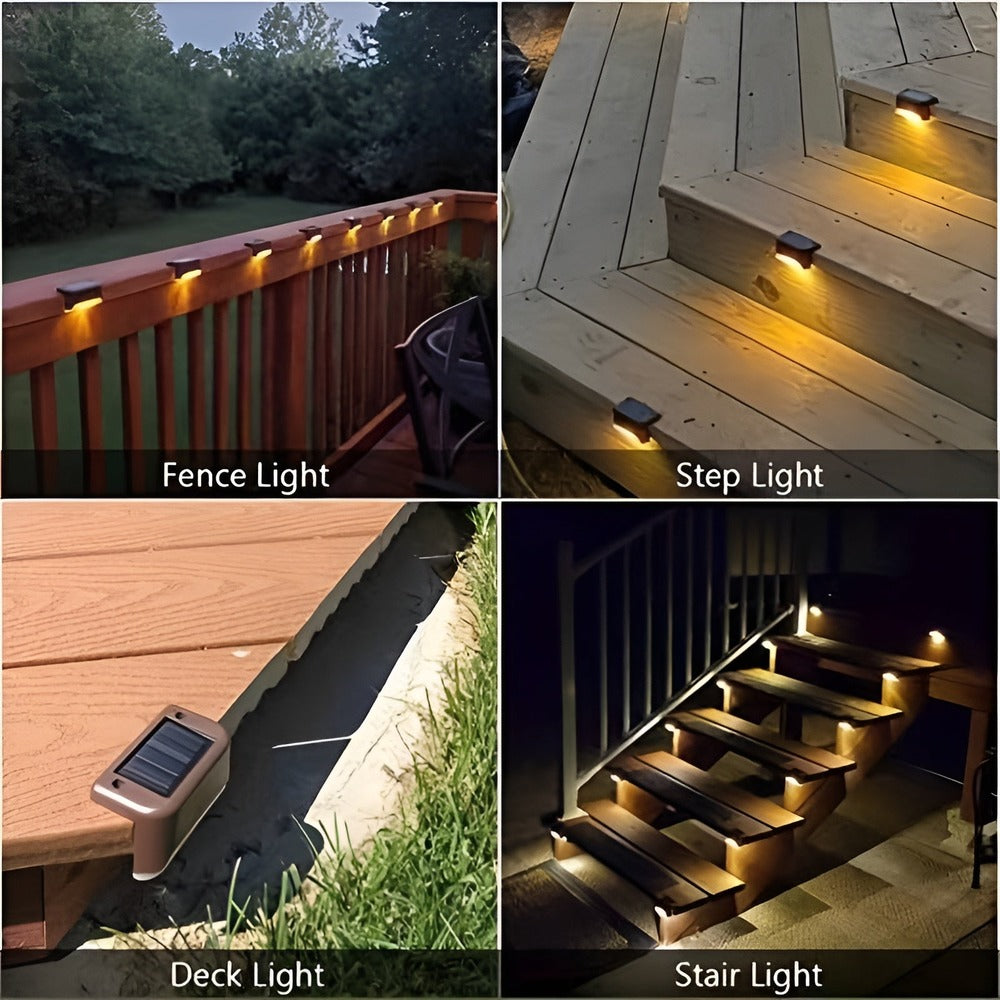PathStep Lights – LED Solcells Trappbelysning för Utomhusbruk (2/4/8-pack)