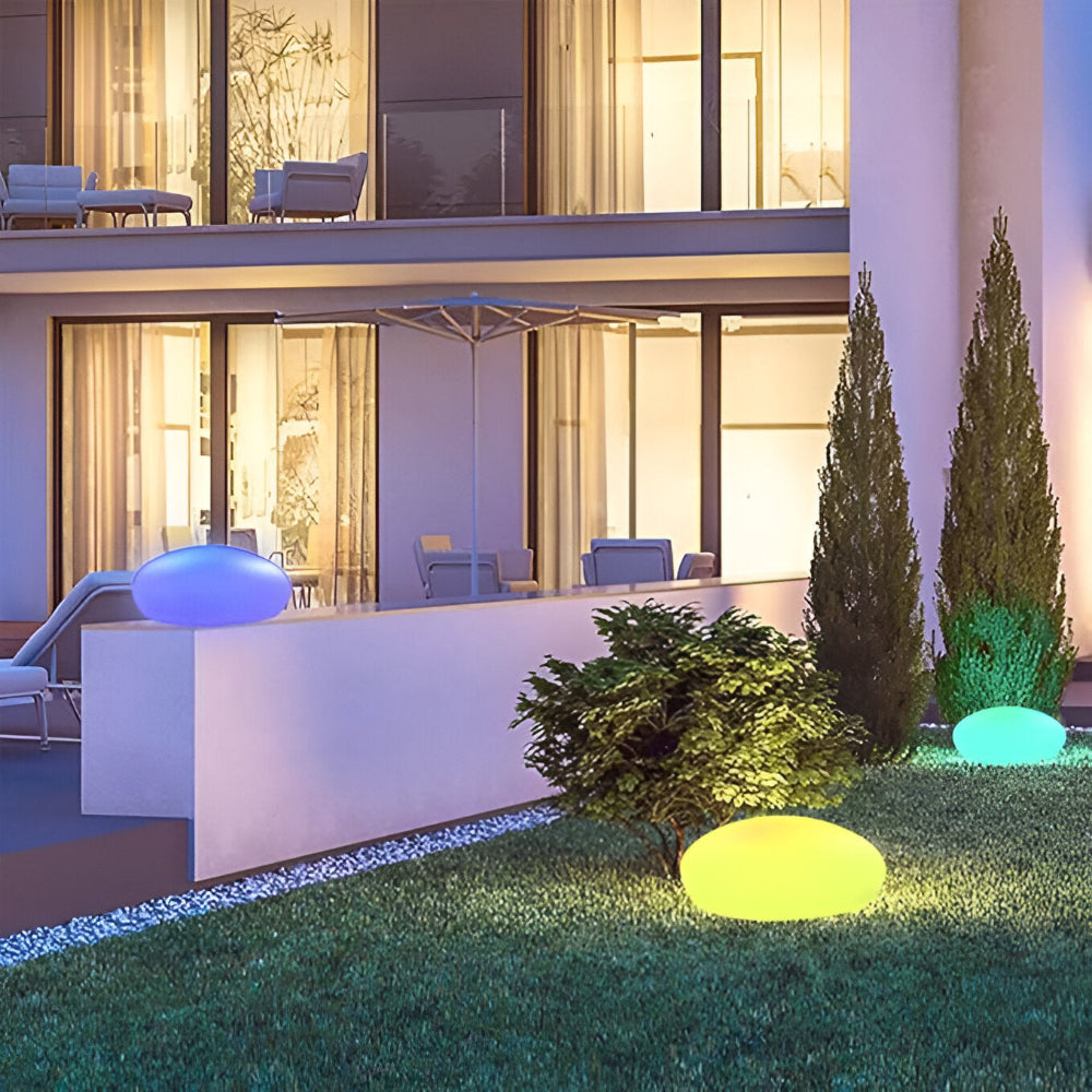 StoneGlow SolarRock – Naturtrogen LED Stenlampa för Trädgården