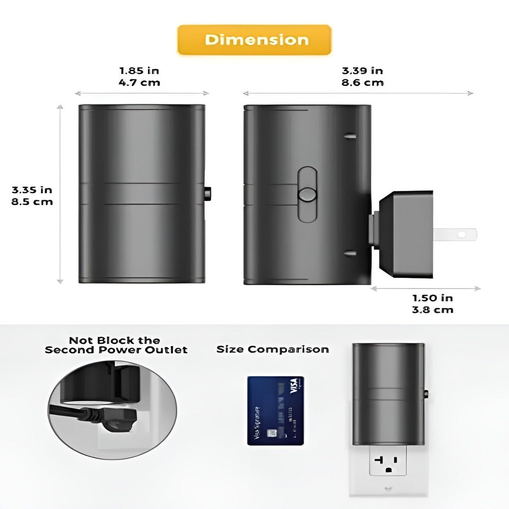 LumoPillar – Dimbar LED Vägglampa för Utomhusbruk med Plug-in Design