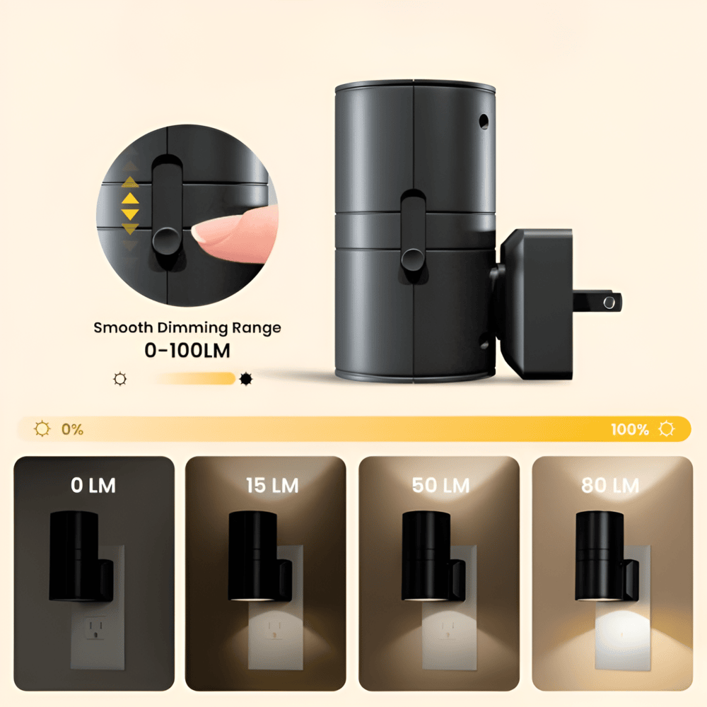 LumoPillar – Dimbar LED Vägglampa för Utomhusbruk med Plug-in Design