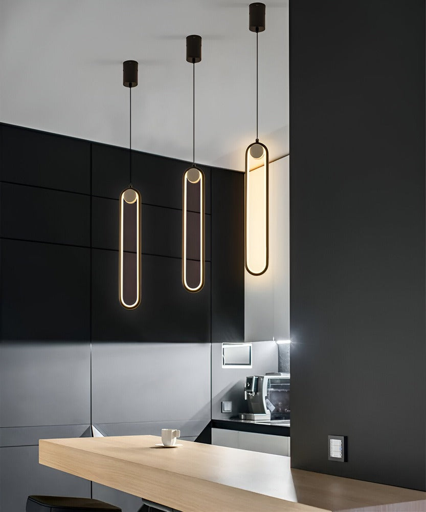 AeroLine – Långsträckt LED-Taklampa i Svart Aluminium