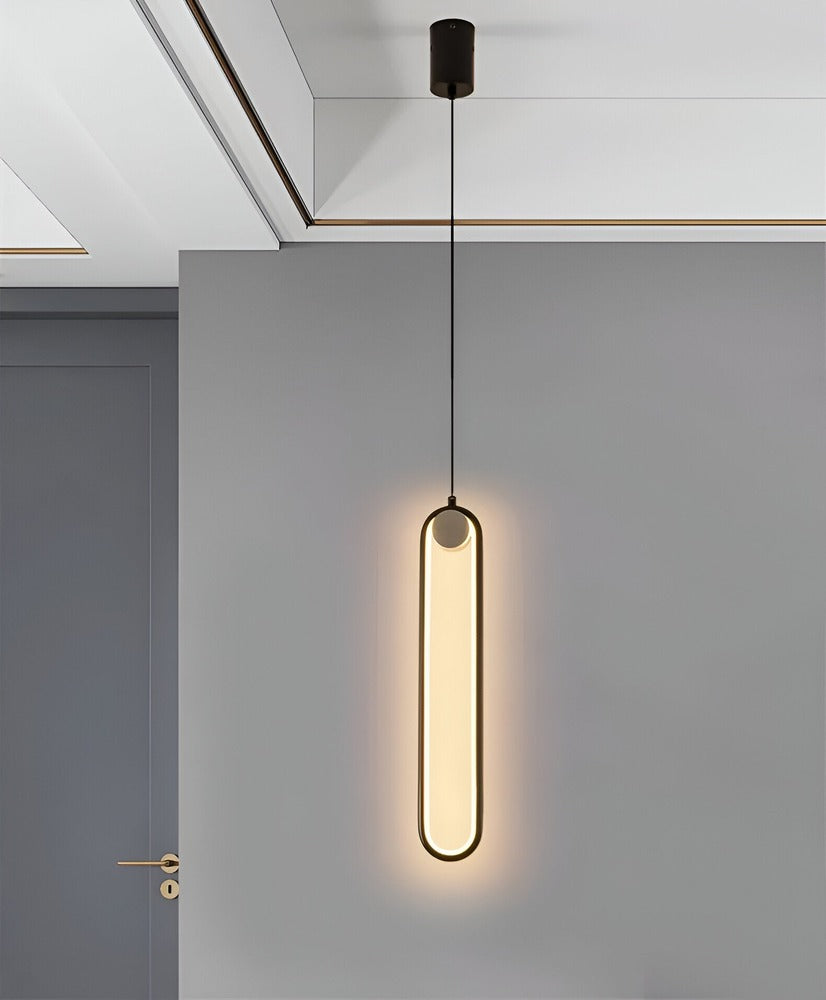 AeroLine – Långsträckt LED-Taklampa i Svart Aluminium