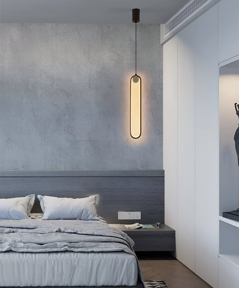 AeroLine – Långsträckt LED-Taklampa i Svart Aluminium