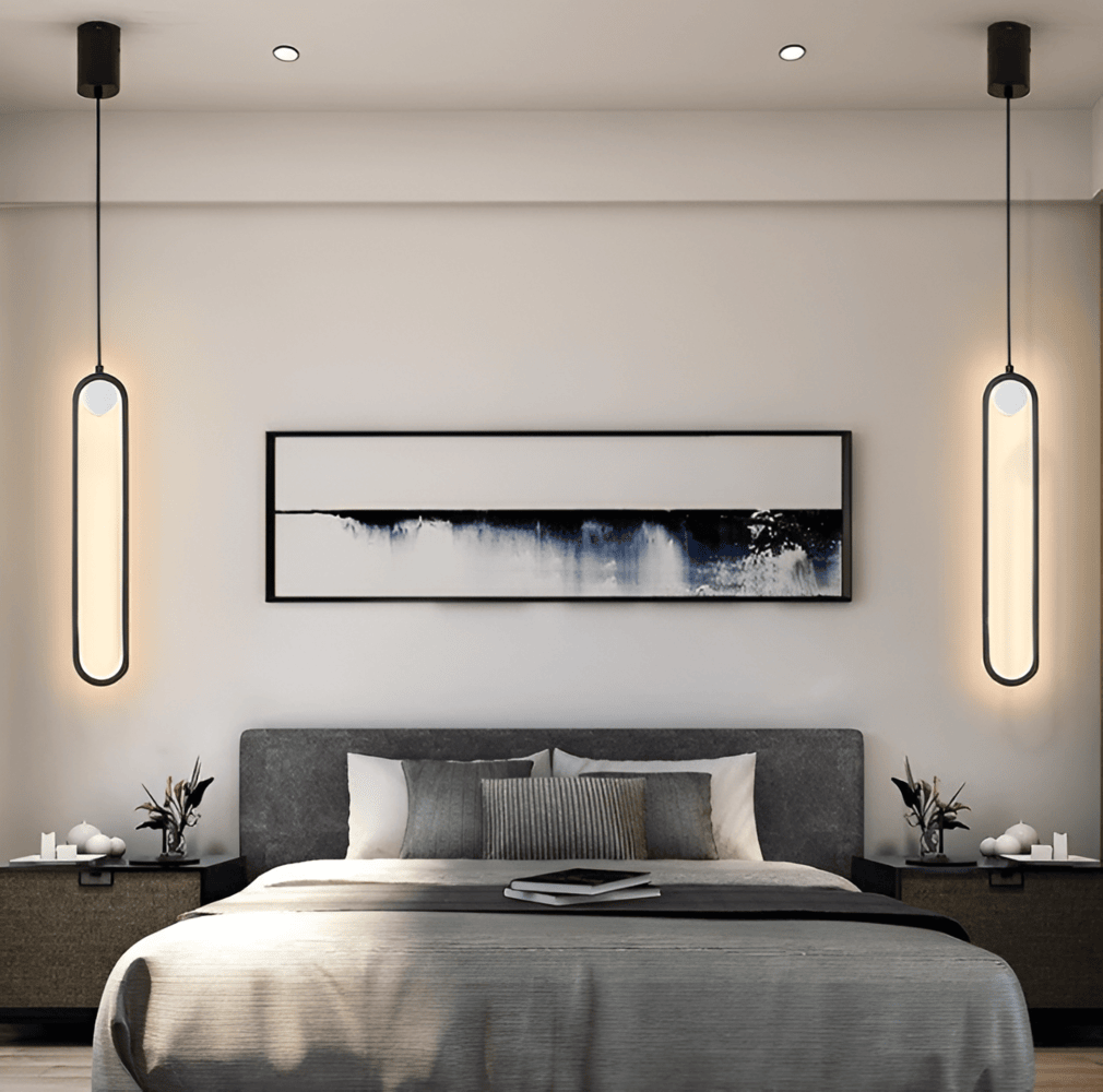 AeroLine – Långsträckt LED-Taklampa i Svart Aluminium