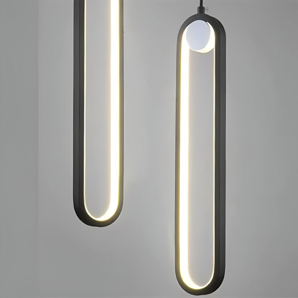 AeroLine – Långsträckt LED-Taklampa i Svart Aluminium