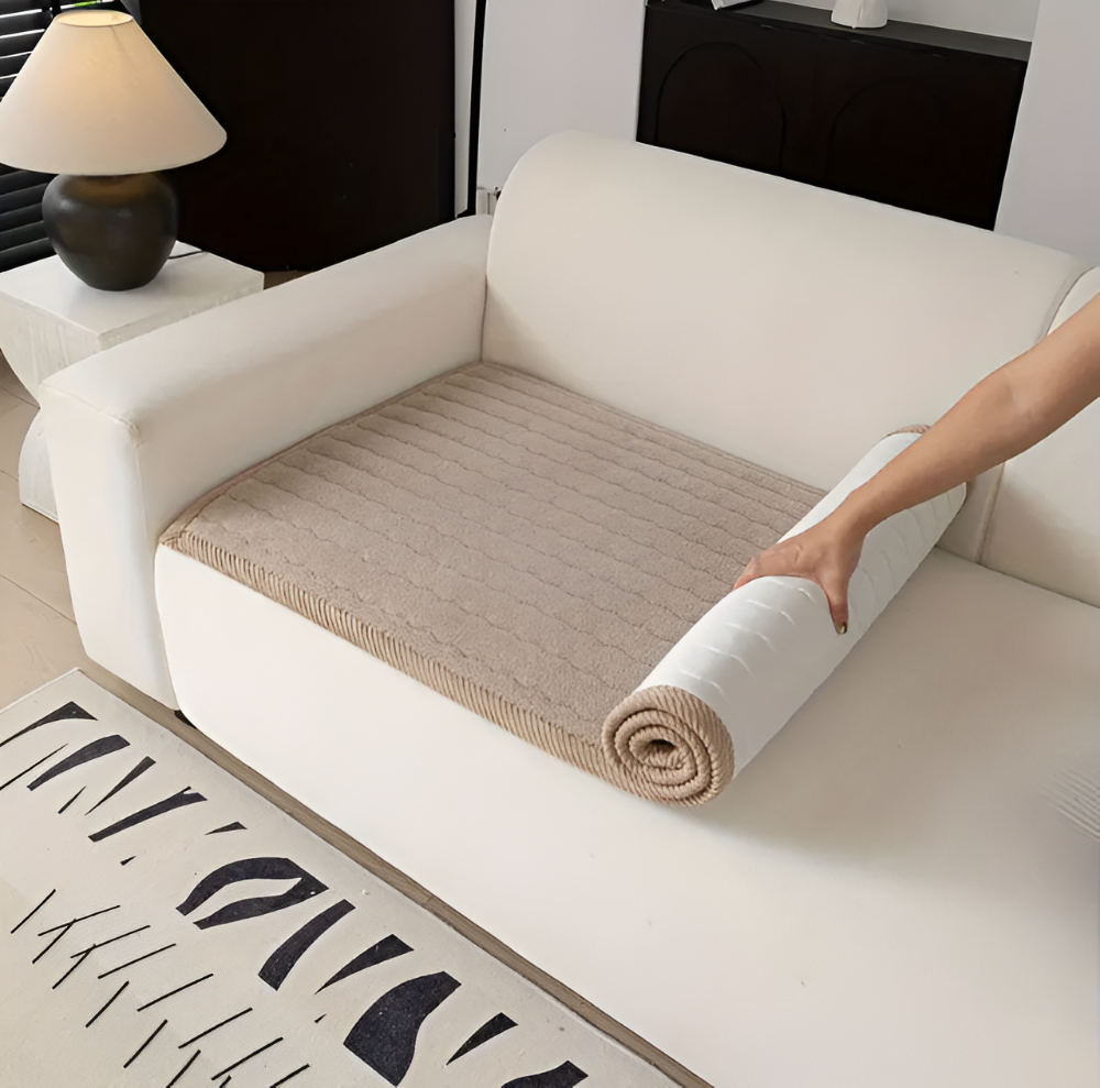 PlushGuard – Mjukt Rutschfritt Sofföverdrag i Husdjursvänlig Polyester