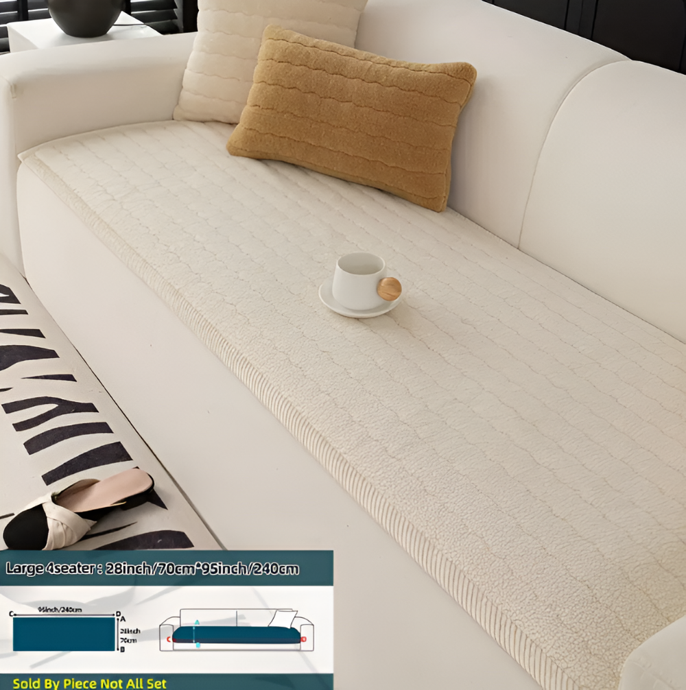 PlushGuard – Mjukt Rutschfritt Sofföverdrag i Husdjursvänlig Polyester
