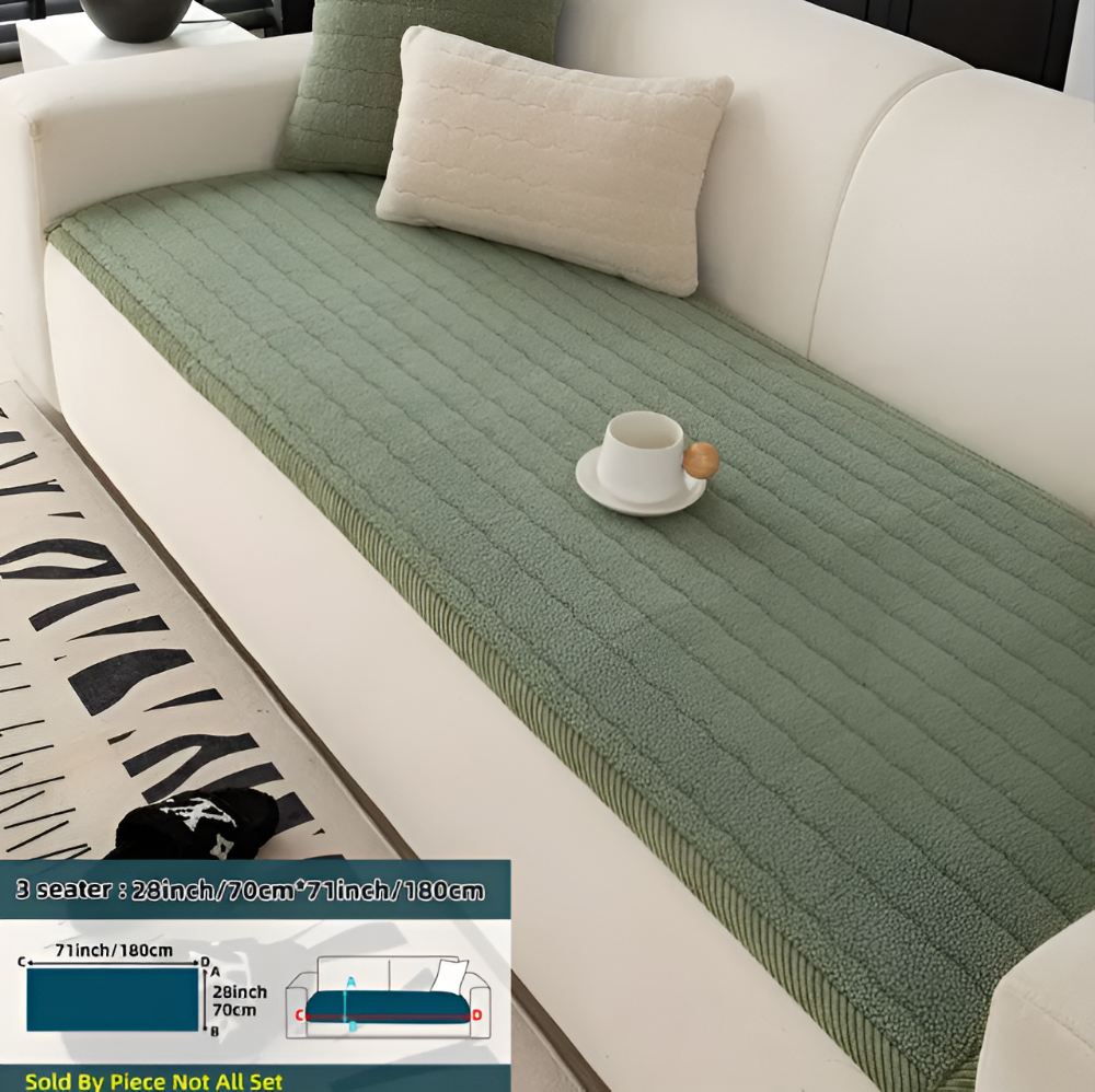 PlushGuard – Mjukt Rutschfritt Sofföverdrag i Husdjursvänlig Polyester