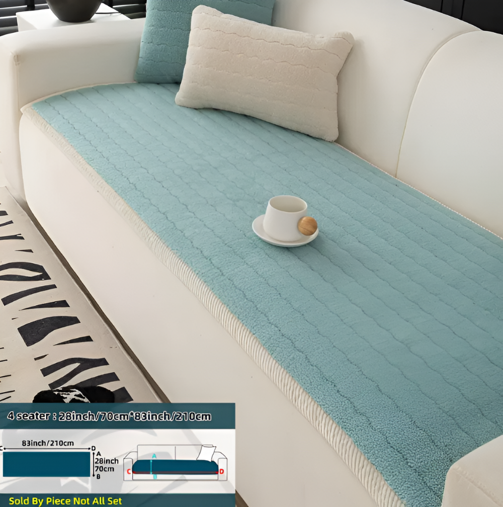 PlushGuard – Mjukt Rutschfritt Sofföverdrag i Husdjursvänlig Polyester