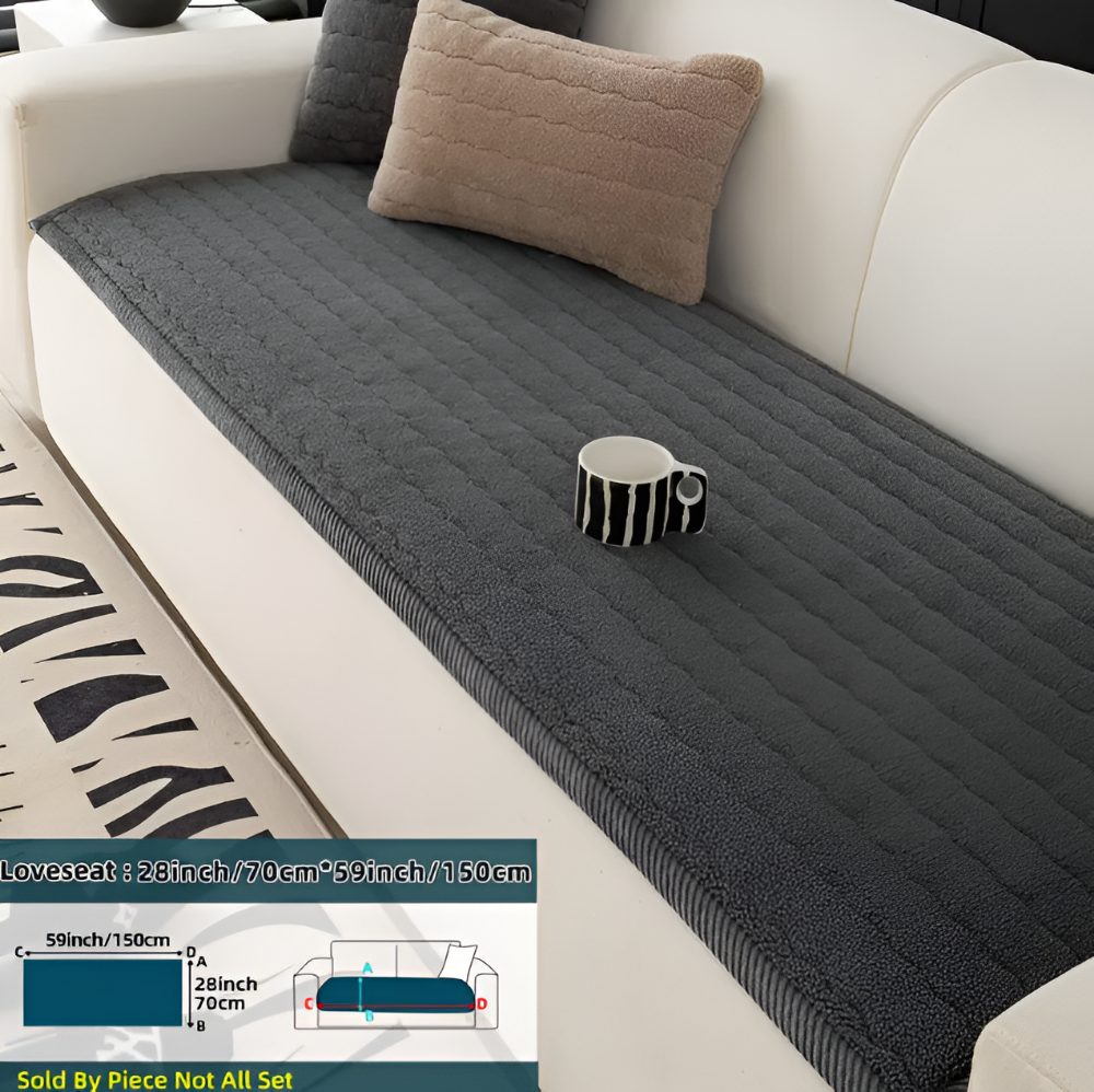 PlushGuard – Mjukt Rutschfritt Sofföverdrag i Husdjursvänlig Polyester