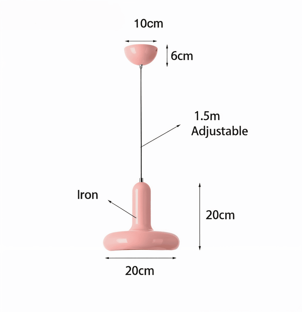 RetroPop – Färgstark Bauhaus Taklampa i Macaron-stil