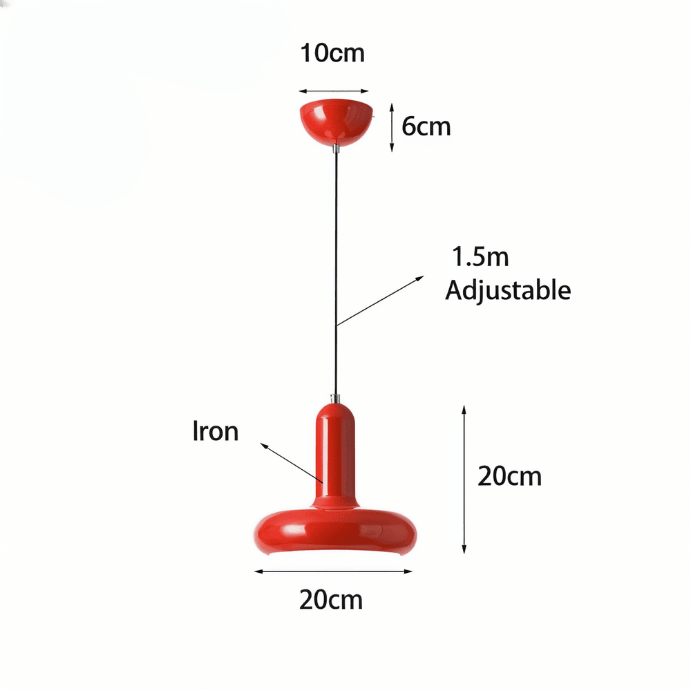 RetroPop – Färgstark Bauhaus Taklampa i Macaron-stil