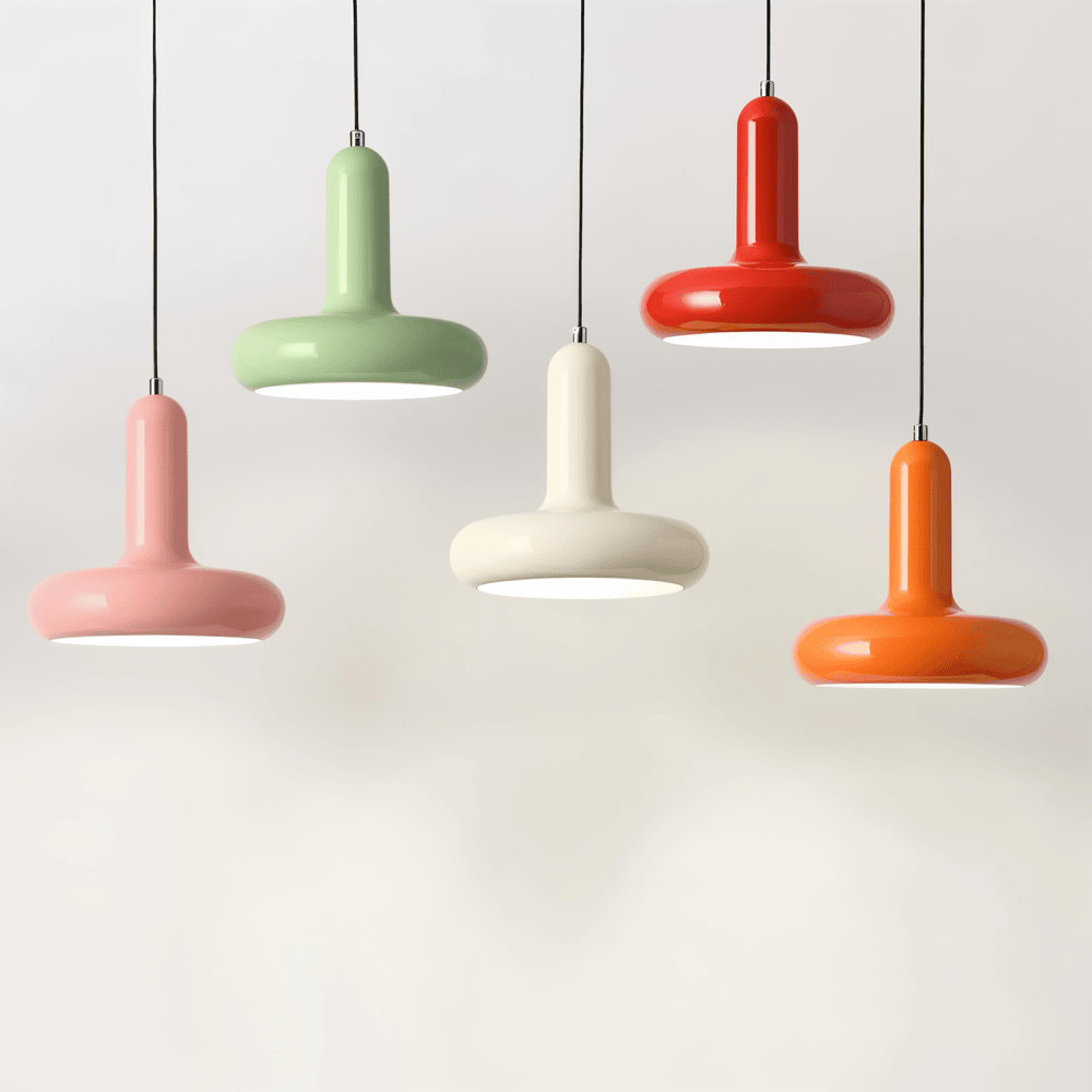 RetroPop – Färgstark Bauhaus Taklampa i Macaron-stil