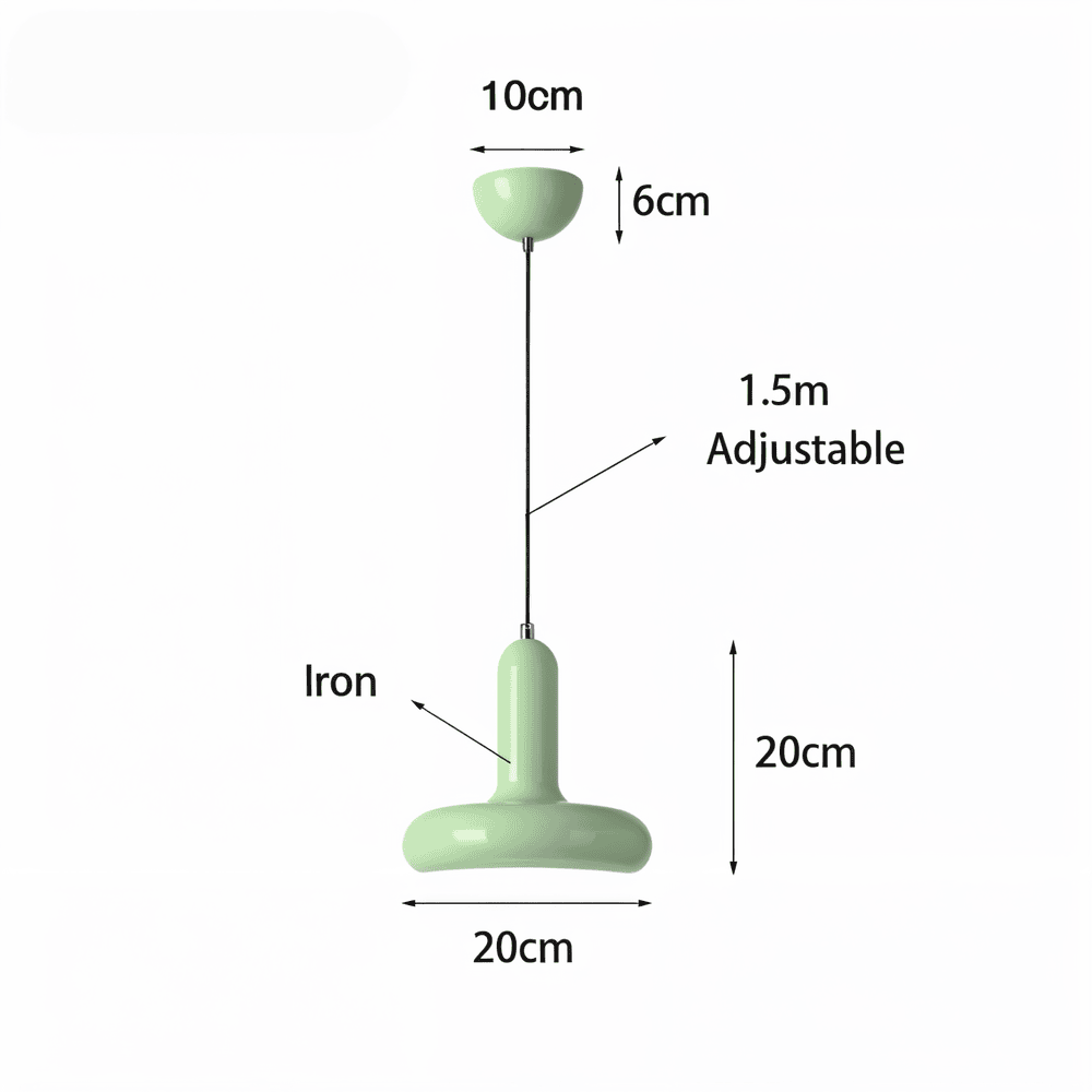 RetroPop – Färgstark Bauhaus Taklampa i Macaron-stil