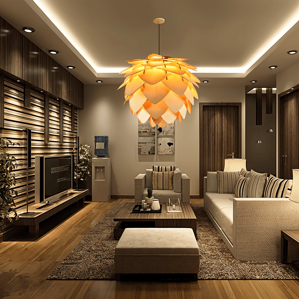 PineGlow – Handgjord Rustik Tallkottlampa i Trä