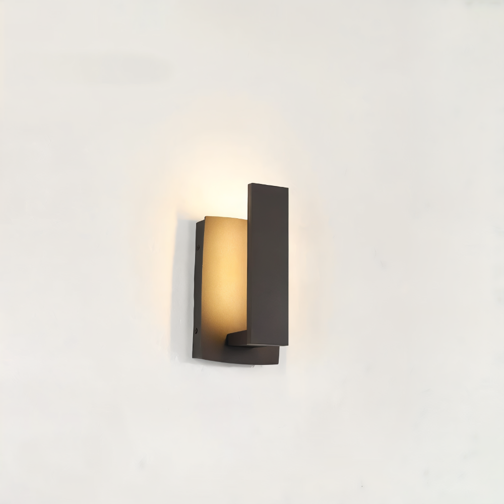 SimpliBlack – Minimalistisk Vattentålig Vägglampa i Aluminium | Modern Utomhusbelysning för Trädgård & Entré