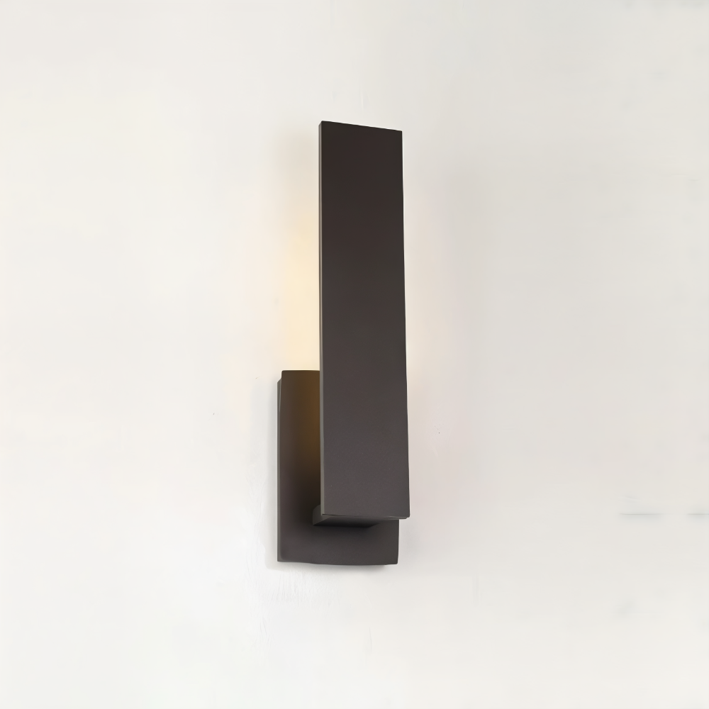 SimpliBlack – Minimalistisk Vattentålig Vägglampa i Aluminium | Modern Utomhusbelysning för Trädgård & Entré