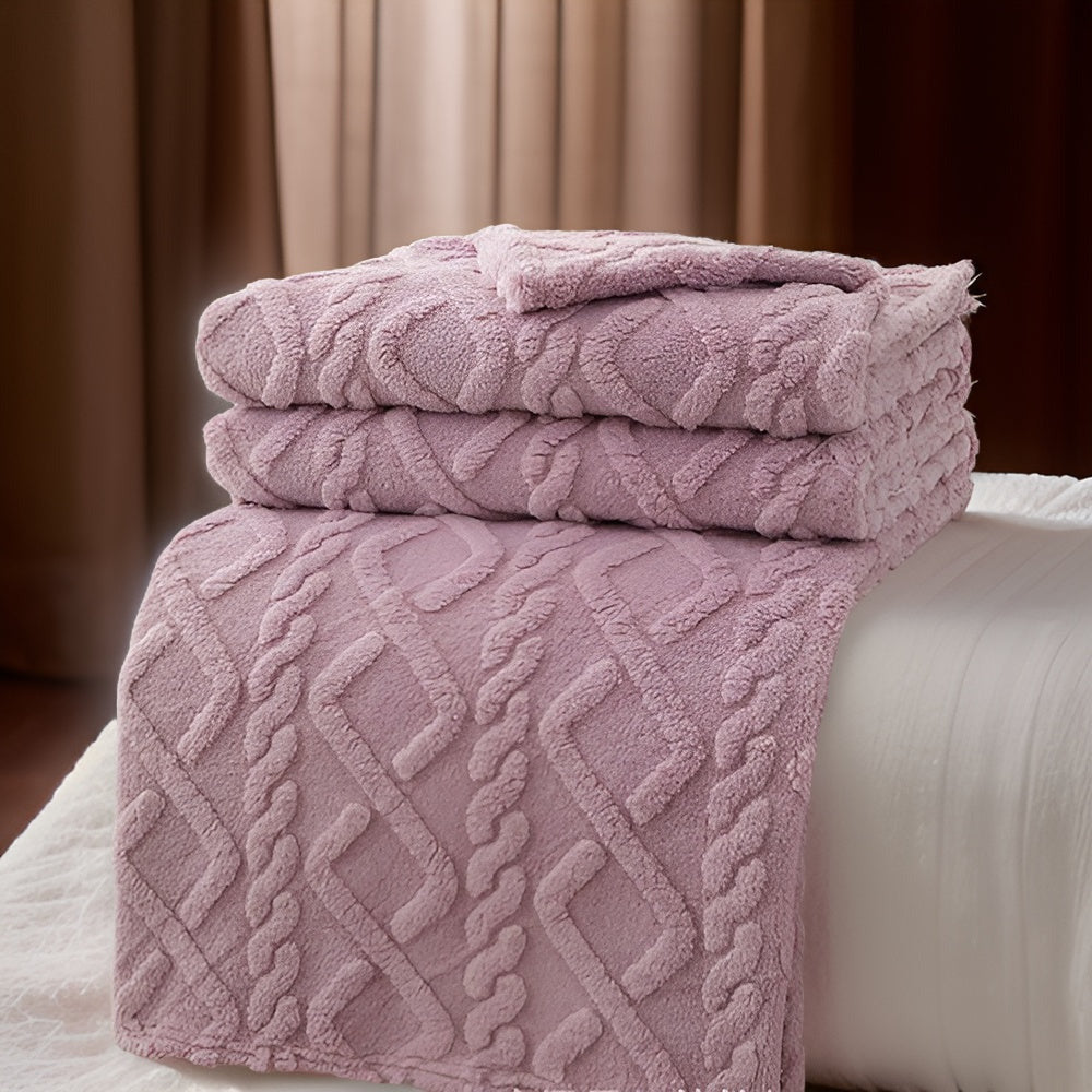 TravelSnug Pläd – Dubbelsidig Fleecefilt med Ultimat Resvärme