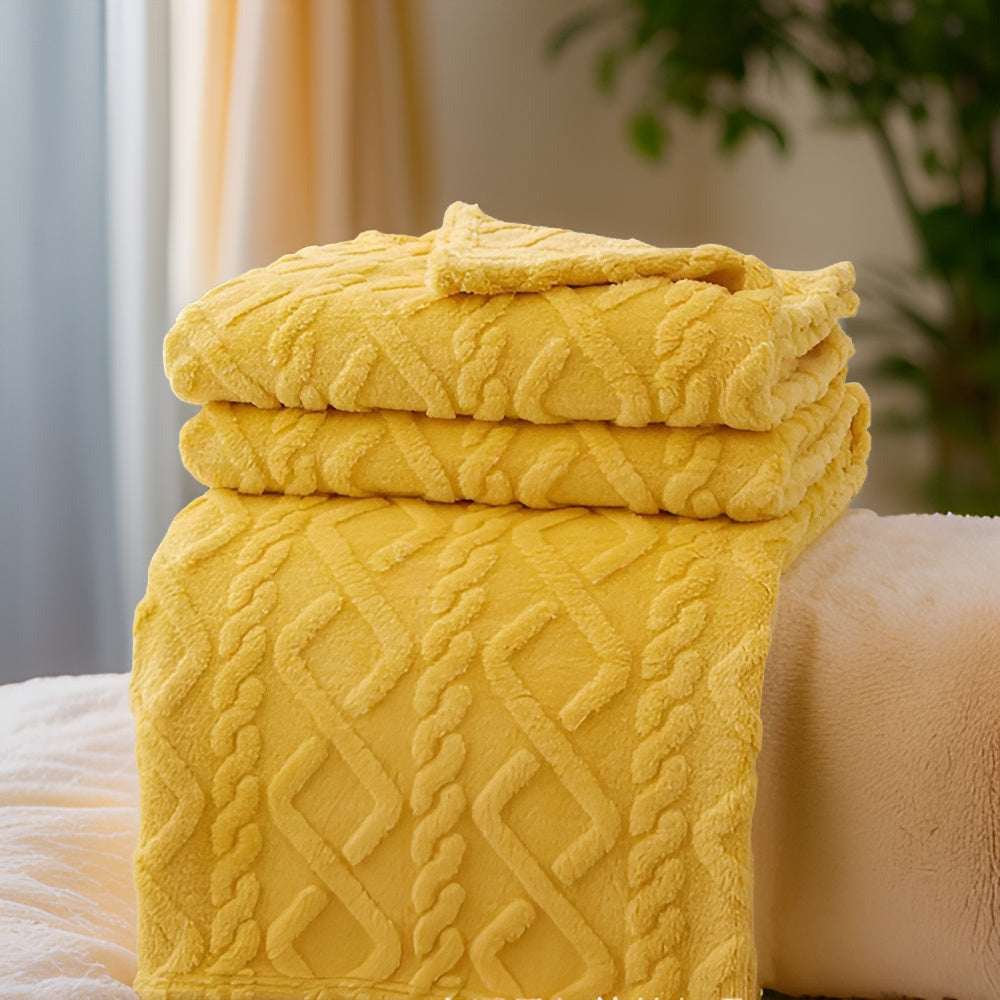 TravelSnug Pläd – Dubbelsidig Fleecefilt med Ultimat Resvärme