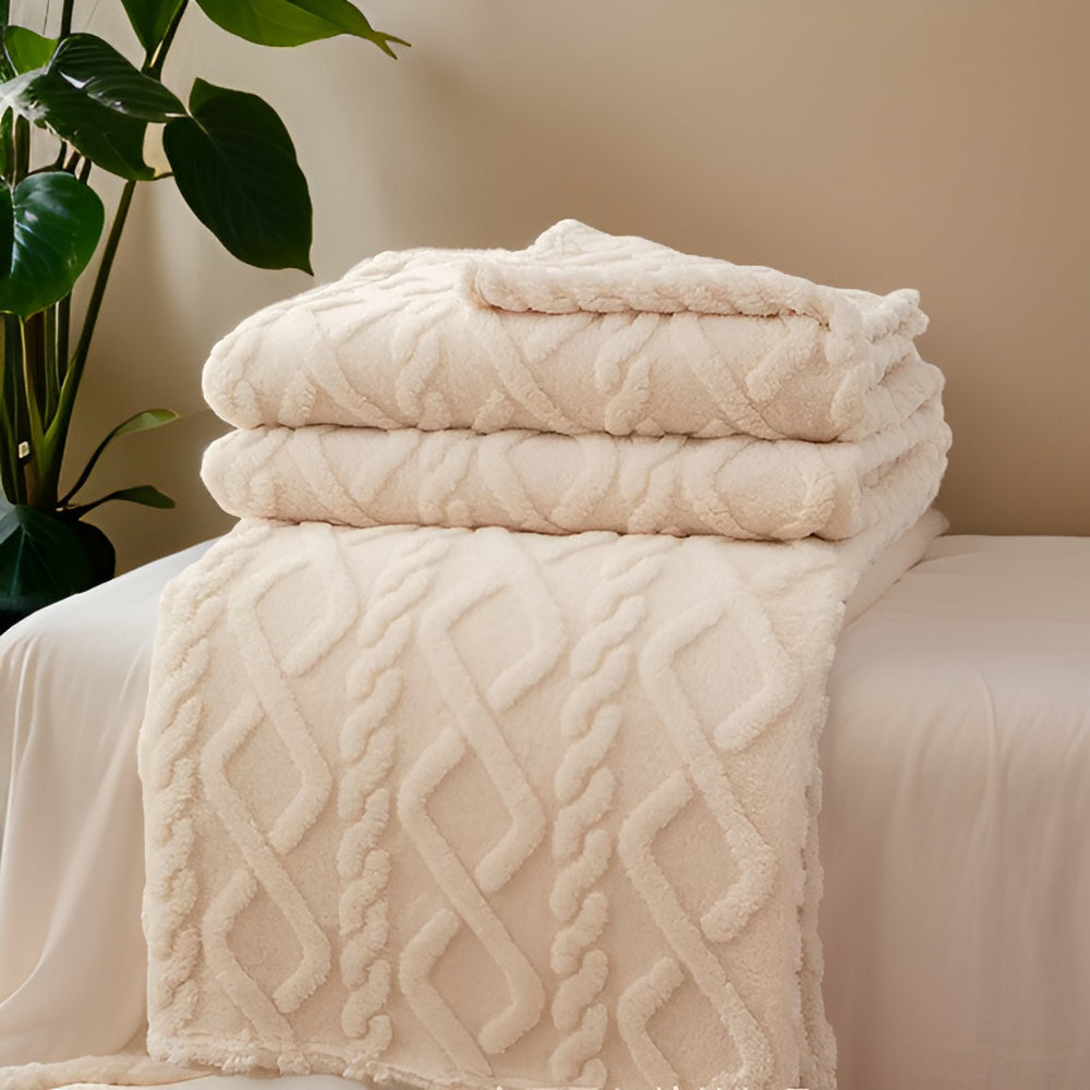 TravelSnug Pläd – Dubbelsidig Fleecefilt med Ultimat Resvärme