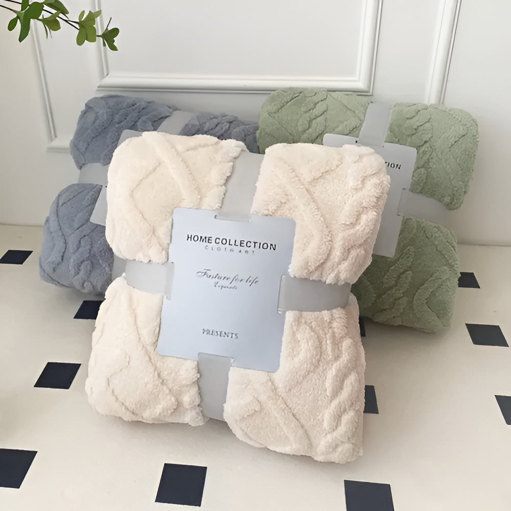 TravelSnug Pläd – Dubbelsidig Fleecefilt med Ultimat Resvärme