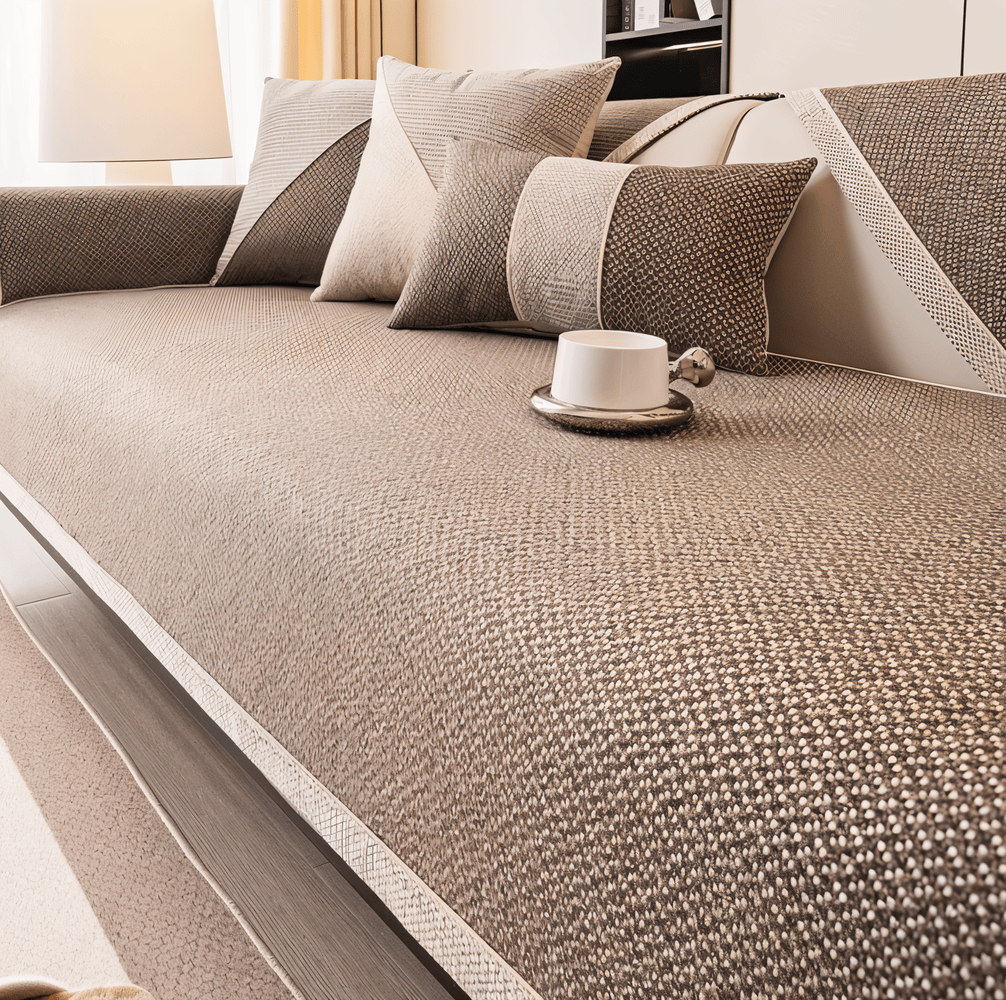 SoftGuard Cover – Enfärgat Halkfritt Sofföverdrag i Premium Polyester